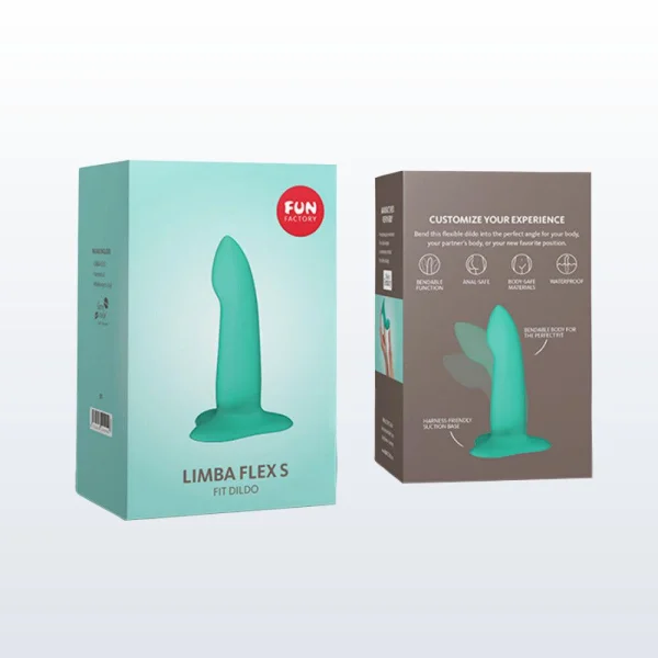 Limba Flex S Silicone Bendable Dildo By Fun Factory - Carribean Blue
