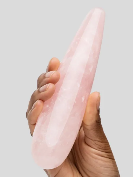 Le Wand Rose Quartz Crystal Dildo Set