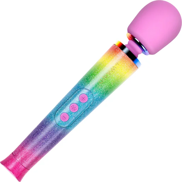 Le Wand Petite All That Glimmers Special Edition Rechargeable Vibrating Body Massager - Rainbow Ombre
