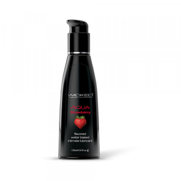 Wicked Aqua Lubricant Strawberry 4 fluid ounces