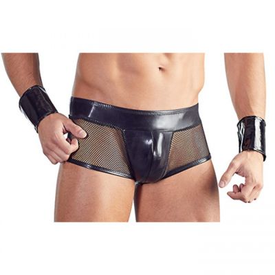 Svenjoyment Wet Look Four Piece Police Costume