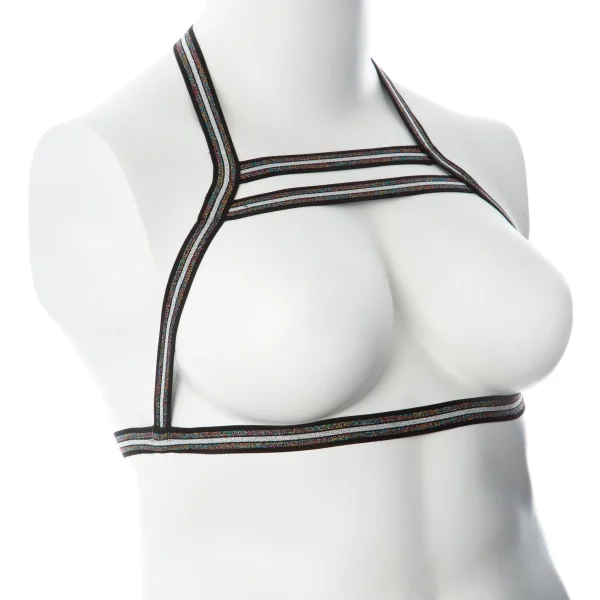 Gender Fluid Silver Lining Harness - Large-xxlarge - Multi-Color