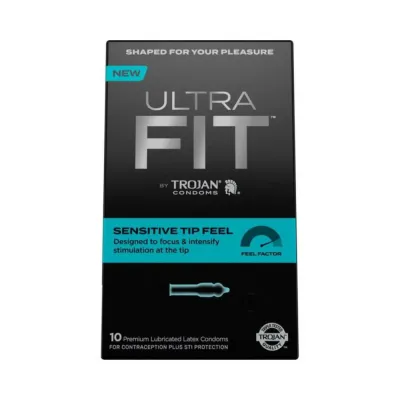 Trojan Ultrafit Sensitive Tip Feel 10 Ct