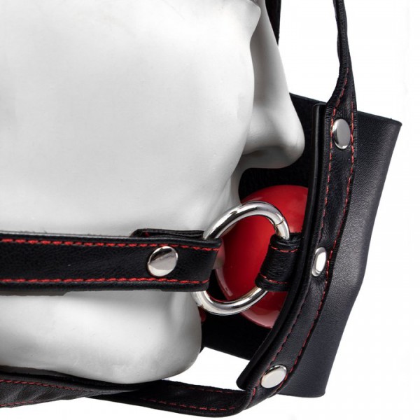 Bondara Faux Leather Ball Gag Muzzle Harness — image 4 of 5
