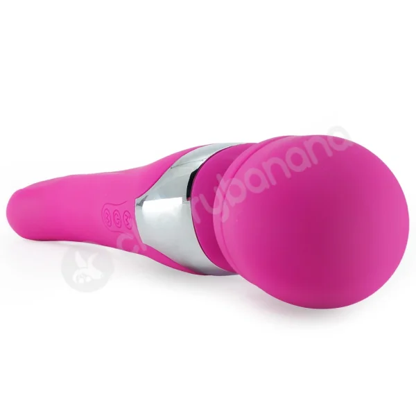 Cherry Banana Pink Dual Ended Smooth Magic Wand Vibrator