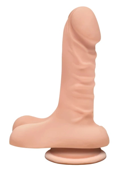 The D - Super D 6" Suction Cup Dildo by Doc Johnson - Vanilla