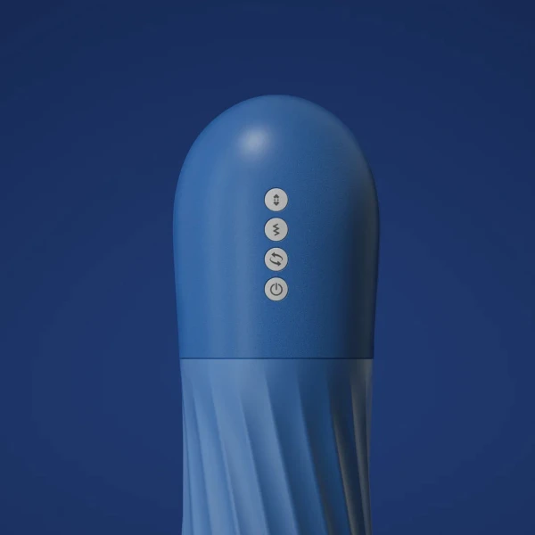 Tracy’s Dog Steelcan Automatic Stroker Penis Masturbator - Blue