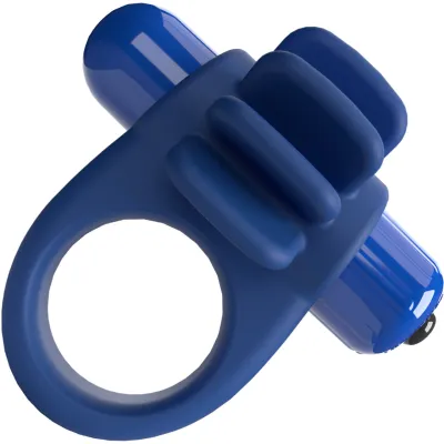 4B Skooch Vibrating Silicone Cock Ring By Screaming O Blueberry