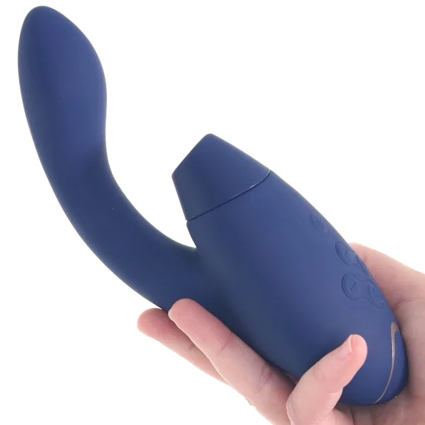 Womanizer DUO 2 Silicone Pleasure Air Clitoral & G-Spot Stimulator - Blueberry