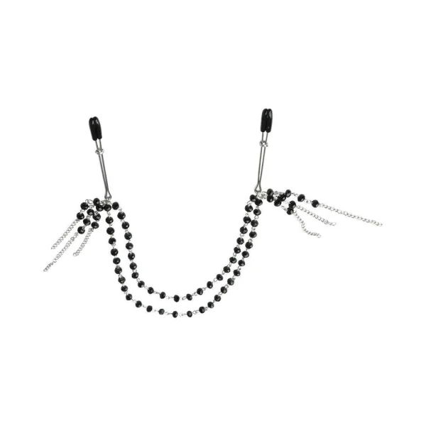Sincerely, Ss Black Jeweled Nipple Clips