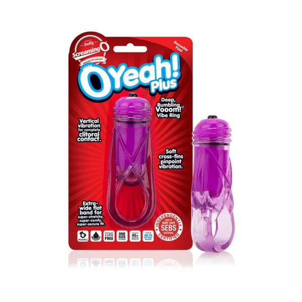 Charged Oyeah Plus Purple Vibrating Cock Ring