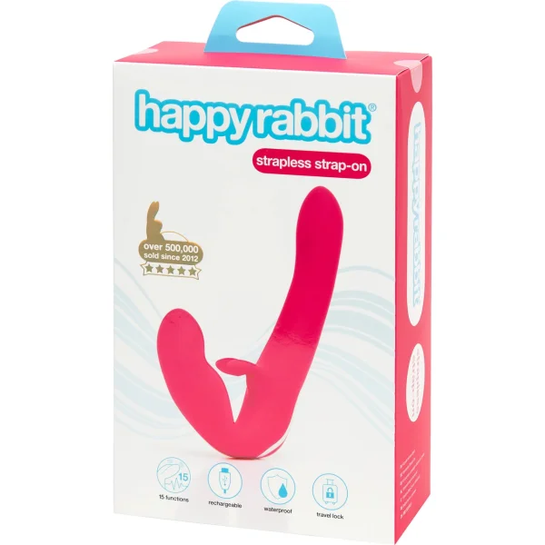 Lovehoney Happy Rabbit Strapless Strap On Vibrator with Bunny Ears