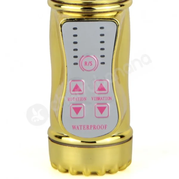 Cherry Banana Love Bunny 15 Function Gold Rabbit Vibrator