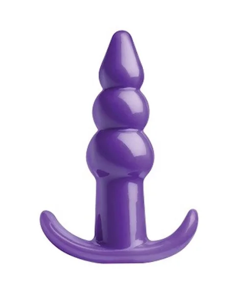 Bubbling Ribbed Anal Plug - 4.3 Inch - 4 Inch