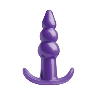 Bubbling Ribbed Anal Plug 4 3 Inch 4 Inch