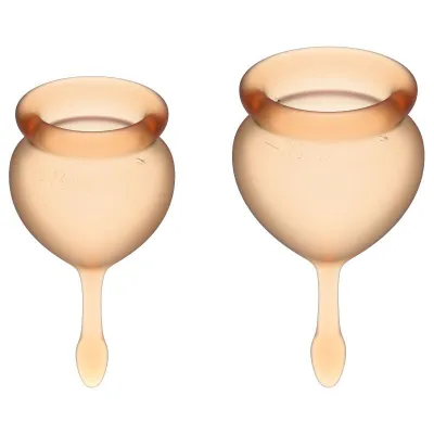 Feel Good Menstrual Cup Orange 2pcs