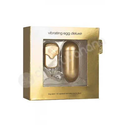 Shots Toys Gold Big Vibrating Egg Deluxe