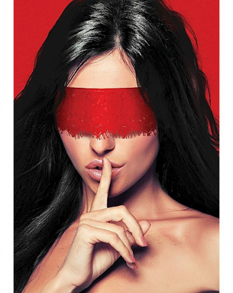 Mystere Lace Mask (Red)