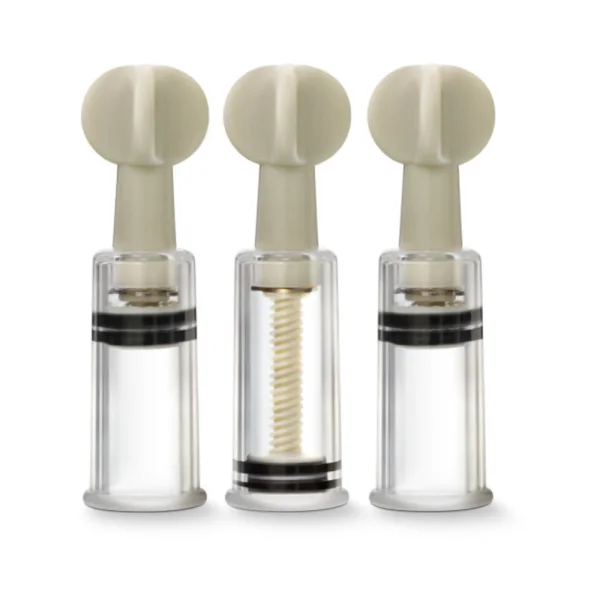 Temptasia Clit And Nipple Twist Suckers Set of 3 Clear