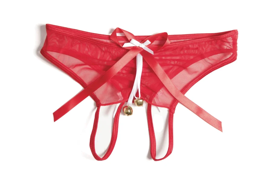 Plus Size Crotchless Holiday Bell Panty — image 9 of 9