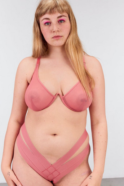 Fast Girls Bra by La Fille d'O - Coral