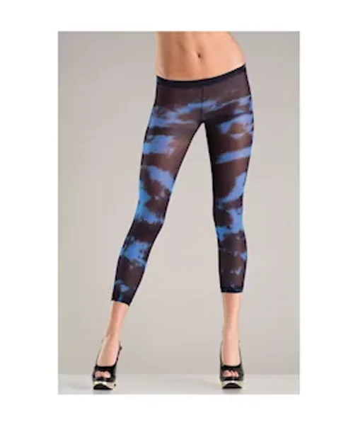 Tie Dye Pantyhose - Blue/black - One Size — image 2 of 2