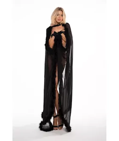 Adore Skye The French Kiss Cape - Black - One Size — image 8 of 8