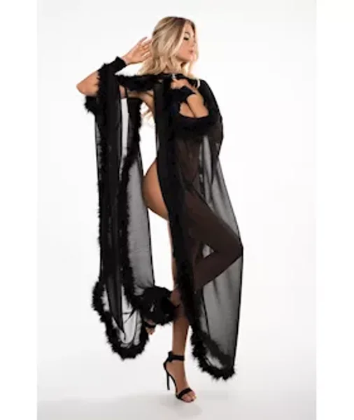 Adore Skye The French Kiss Cape - Black - One Size — image 5 of 8