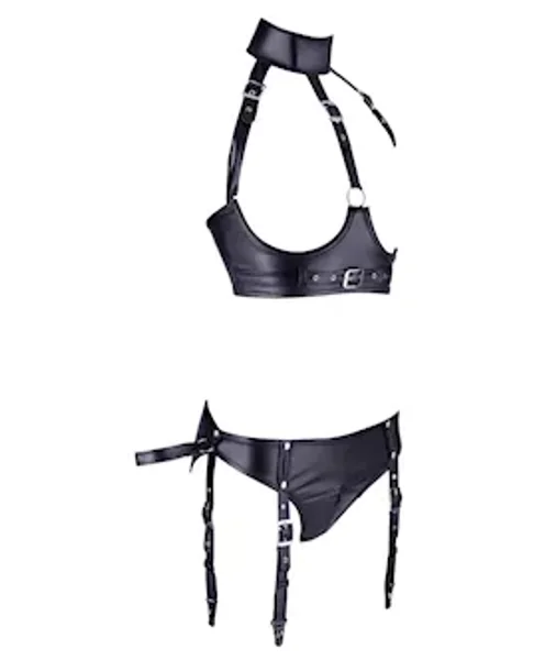 Marceline Open Bra And Briefs  - Black - Medium — image 5 of 7