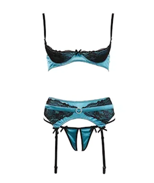 Jade Shelf Bra Set - Green - Large — image 2 of 4