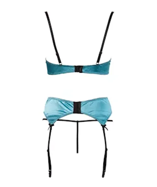 Jade Shelf Bra Set - Green - Large — image 3 of 4