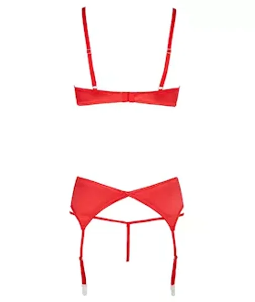 Desire Shelf Bra Set - Red - Medium — image 3 of 6