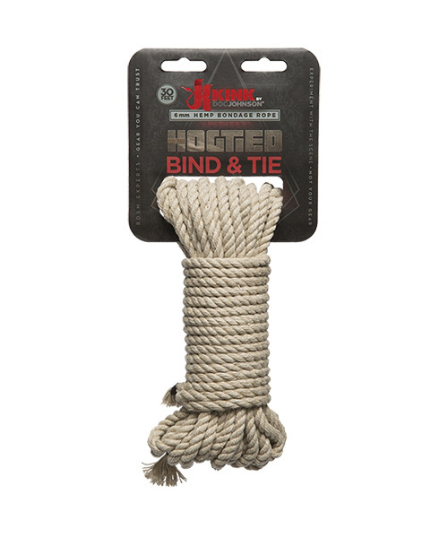 Kink - Hogtied - Bind & Tie - 6mm Hemp Bondage Rope - 30 Feet Natural — image 2 of 4
