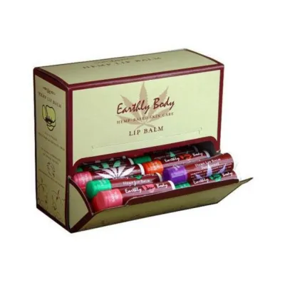 Earthly Body Hemp Lip Balm Display 48pc