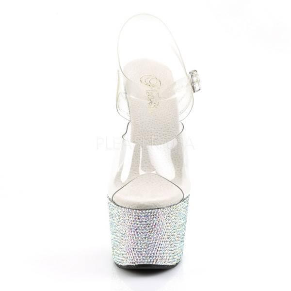 BEJEWELED-708DM - 7" Heel, 2 3/4" PF Ankle Strap Sandal — image 2 of 4