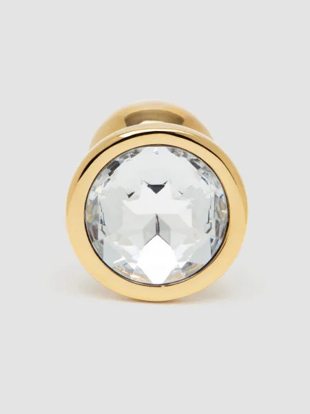Lovehoney Jeweled Gold Metal Small Butt Plug 2.5 Inch