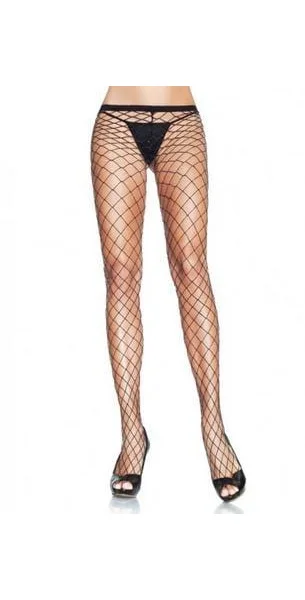 Industrial Pantyhose - One Size - Black-silver