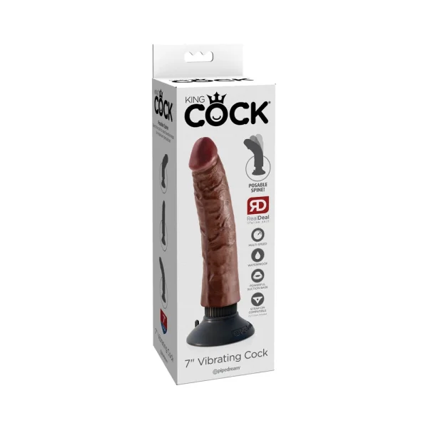 King Cock 7 inches Vibrating Dildo — image 6 of 18