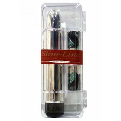 Slimline With Battery Plastic Box Silver