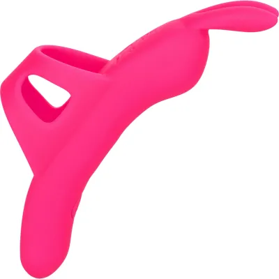 Neon Vibes The Flirty Vibe Rechargeable Silicone Finger Vibrator By CalExotics Pink