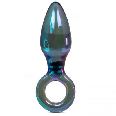 Glacier Glass Aura Ring Butt Plug 5 5 Inch