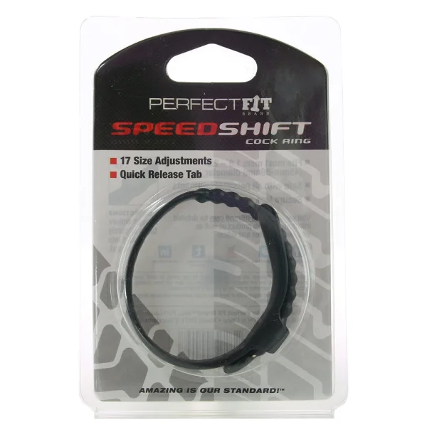 Perfect Fit Speed Shift 17 Adjustments Cock Ring - Black