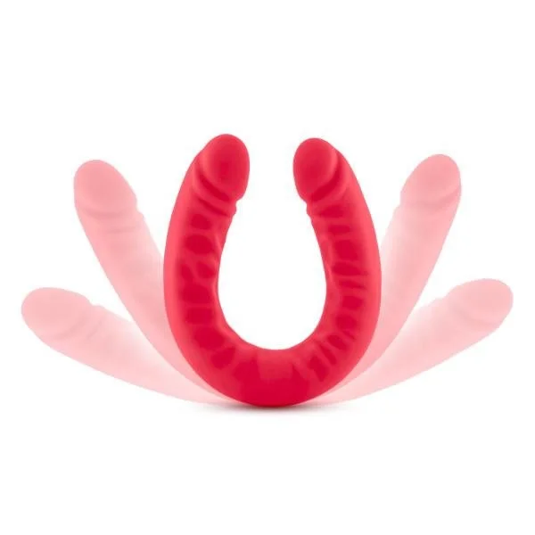 Ruse 18 inches Silicone Double Headed Dildo Cerise