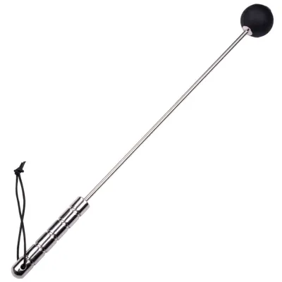 Torment Butt Bruiser Stainless Steel Silicone Ball Crop 20 Inch