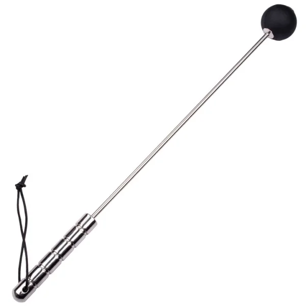 Torment Butt Bruiser Stainless Steel Silicone Ball Crop - 20 Inch
