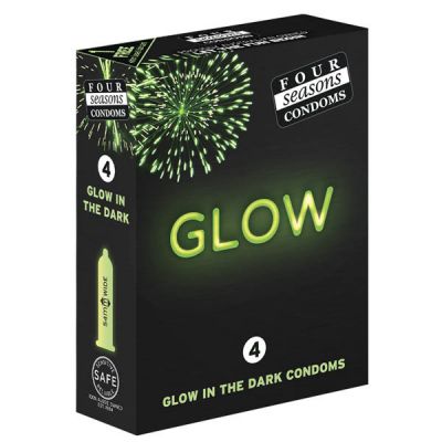 Glowing Condoms x4