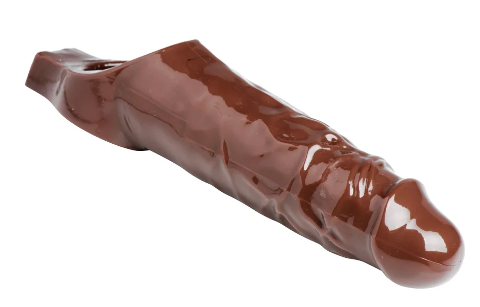 Really Ample Penis Enhancer Sheath- - Brown