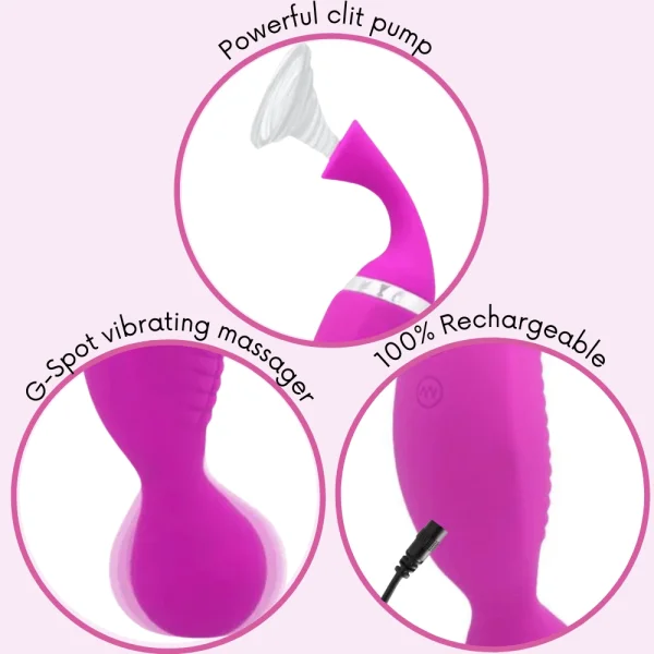 Duo Tease Clit Sucker & Vibrator