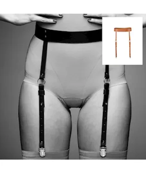 Bijoux Indiscrets Maze Suspender Belt - Brown — image 3 of 4