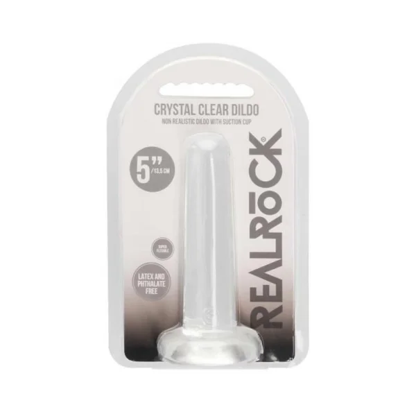 Realrock Crystal Clear Realistic Dildo With Balls 10 In. Turquoise